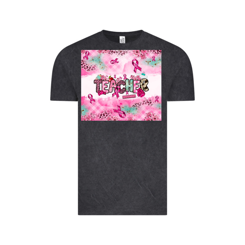 Breast Cancer Teacher Vintage Tee by NancyCooperArtShop | Teevron