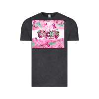 Vintage Black Breast Cancer Teacher Vintage Tee - NancyCooperArtShop