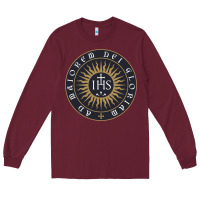 Burgundy ignatius of loyola society of jesus Long Sleeve Tee - tuanDangUi