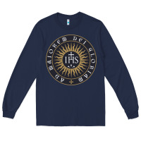 Navy ignatius of loyola society of jesus Long Sleeve Tee - tuanDangUi