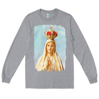 Heather Grey our lady of fatima Long Sleeve Tee - tuanDangUi