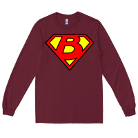 Burgundy super b Long Sleeve Tee - tuanDangUi