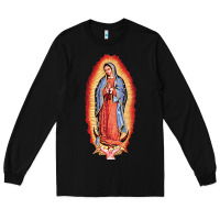 Black our lady of guadalupe virgin mary Long Sleeve Tee - tuanDangUi