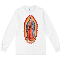 White our lady of guadalupe virgin mary Long Sleeve Tee - tuanDangUi