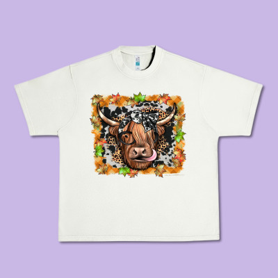 Highland Cow Urban Heavy Tee Designed By Jahusdesignshop
