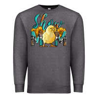 Charcoal Heather Western Show Mom Baby Chick Premium Sweatshirt - LillyAllenDesigns