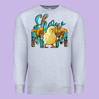 Western Show Mom Baby Chick Premium Sweatshirt Designed By Lillyallendesigns