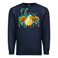 Navy Western Show Mom Baby Chick Premium Sweatshirt - LillyAllenDesigns