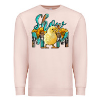 Pale Pink Western Show Mom Baby Chick Premium Sweatshirt - LillyAllenDesigns