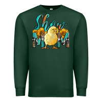 Sports Green Western Show Mom Baby Chick Premium Sweatshirt - LillyAllenDesigns