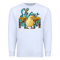 White Western Show Mom Baby Chick Premium Sweatshirt - LillyAllenDesigns