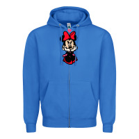 True Royal Minnie Mouse Zipper Hoodie - CowhideDigitalArt