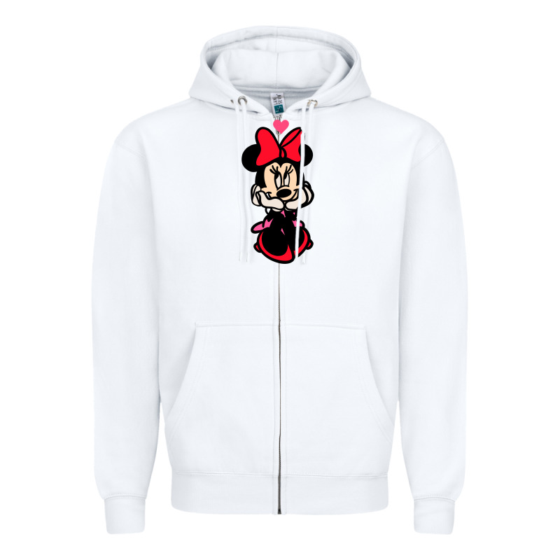 Minnie Mouse Zipper Hoodie by CowhideDigitalArt | Teevron
