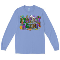Colony Blue airport agent mardi gras Long Sleeve Tee - CowGirlArtShop