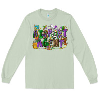 Matcha airport agent mardi gras Long Sleeve Tee - CowGirlArtShop