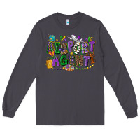 Smoke airport agent mardi gras Long Sleeve Tee - CowGirlArtShop