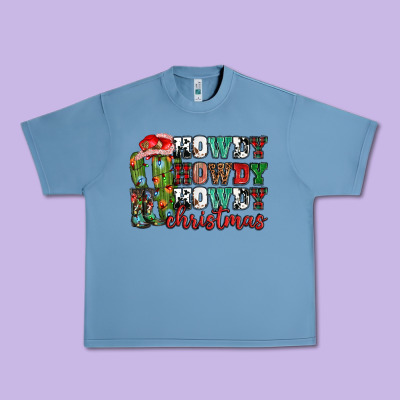 Howdy Howdy Howdy Christmas Urban Heavy Tee Designed By Nancycooperartshop