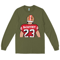 Army Green christian mccaffrey back to Long Sleeve Tee - tuanDangUi