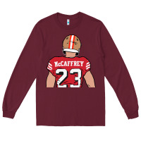 Burgundy christian mccaffrey back to Long Sleeve Tee - tuanDangUi
