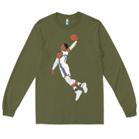Army Green russell westbrook dunk Long Sleeve Tee - tuanDangUi
