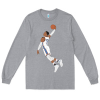 Heather Grey russell westbrook dunk Long Sleeve Tee - tuanDangUi