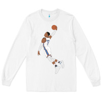 White russell westbrook dunk Long Sleeve Tee - tuanDangUi