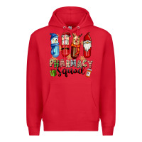 Red pharmacy squad christmas Premium Hoodie - FaDigitalArtStudio