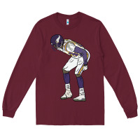Burgundy randy moss mooning celebration Long Sleeve Tee - tuanDangUi