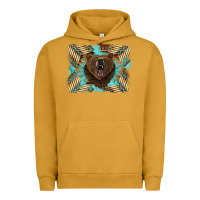 Pigment Peanut Butter bear native American background Urban Hoodie - BarkalooDesign