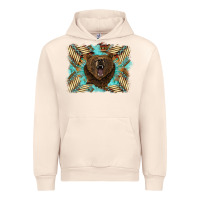 Sandshell bear native American background Urban Hoodie - BarkalooDesign