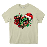 Mossy santa paws christmas heart Heavy Core Tee - MaliasSmallBusiness
