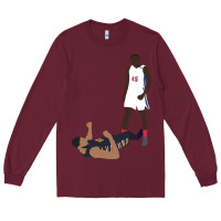 Burgundy sekou doumbouya over tristan thompson Long Sleeve Tee - tuanDangUi