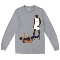 Heather Grey sekou doumbouya over tristan thompson Long Sleeve Tee - tuanDangUi