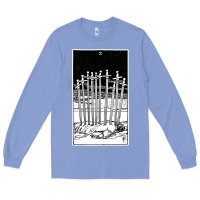 Colony Blue ten of swords   x of swords   tarot card   major arcana   fortune tell Long Sleeve Tee - tuanDangUi