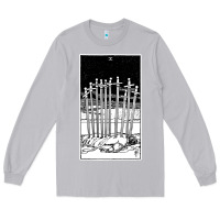 Moon Dust ten of swords   x of swords   tarot card   major arcana   fortune tell Long Sleeve Tee - tuanDangUi