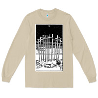 Mushroom ten of swords   x of swords   tarot card   major arcana   fortune tell Long Sleeve Tee - tuanDangUi
