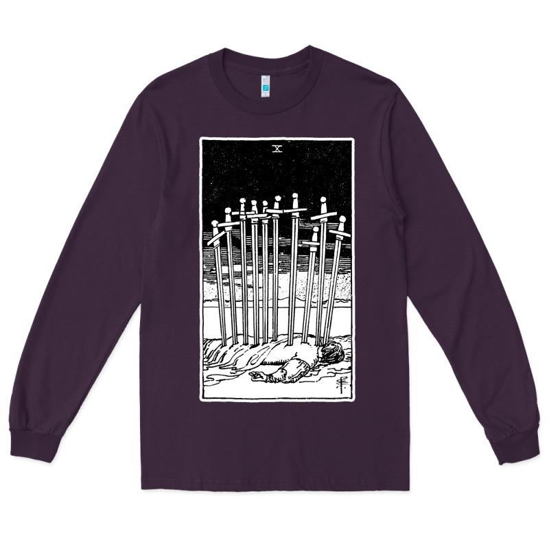 Ten Of Swords   X Of Swords   Tarot Card   Major Arcana   Fortune Tell Long Sleeve Tee by tuanDangUi | Teevron