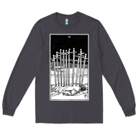 Smoke ten of swords   x of swords   tarot card   major arcana   fortune tell Long Sleeve Tee - tuanDangUi