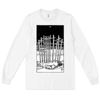 White ten of swords   x of swords   tarot card   major arcana   fortune tell Long Sleeve Tee - tuanDangUi