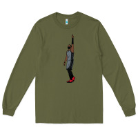 Army Green kyrie irving pointing up Long Sleeve Tee - tuanDangUi