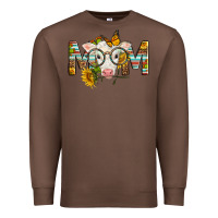Chestnut Western Baby Calf Mom With Sunflower Premium Sweatshirt - LillyAllenDesigns