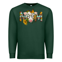 Sports Green Western Baby Calf Mom With Sunflower Premium Sweatshirt - LillyAllenDesigns