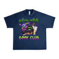Navy Salem witch book club Urban Heavy Tee - NancyCooperArtShop