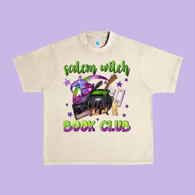 Salem Witch Book Club Urban Heavy Tee Designed By Nancycooperartshop