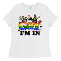White sounds gay i'm in Ladies Tee - LillyAllenDesigns