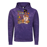 Cloud Purple Just a girl who loves Fall afro woman Vintage Hoodie - NancyCooperArtShop