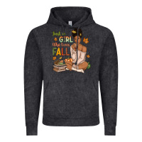 Vintage Black Just a girl who loves Fall afro woman Vintage Hoodie - NancyCooperArtShop