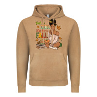 Vintage Camel Just a girl who loves Fall afro woman Vintage Hoodie - NancyCooperArtShop