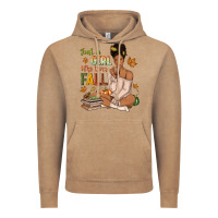 Vintage Coffee Just a girl who loves Fall afro woman Vintage Hoodie - NancyCooperArtShop