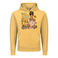 Vintage Mustard Just a girl who loves Fall afro woman Vintage Hoodie - NancyCooperArtShop
